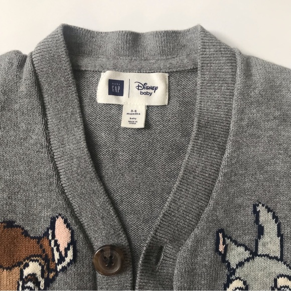 Baby Gap (Disney Baby) gray cardigan, size 3-6 months. - Picture 5 of 5